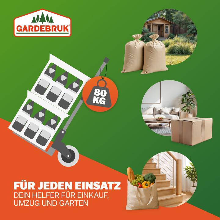 Actual product image Gardebruk Foldable Aluminium sack truck 80kg (80 kg)