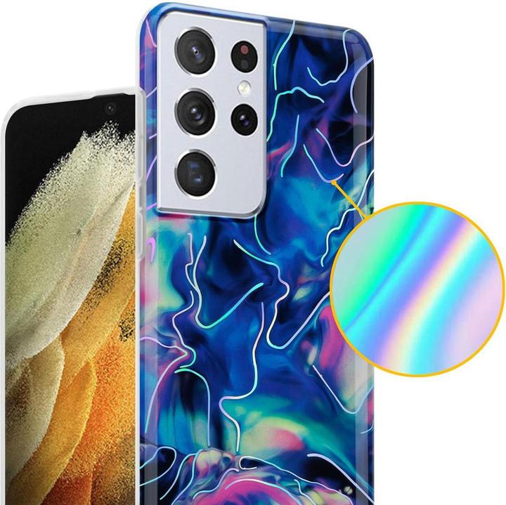 Immagine prodotto Cadorabo IMD TPU Colourful Marble Cover (Samsung Galaxy S21 Ultra)