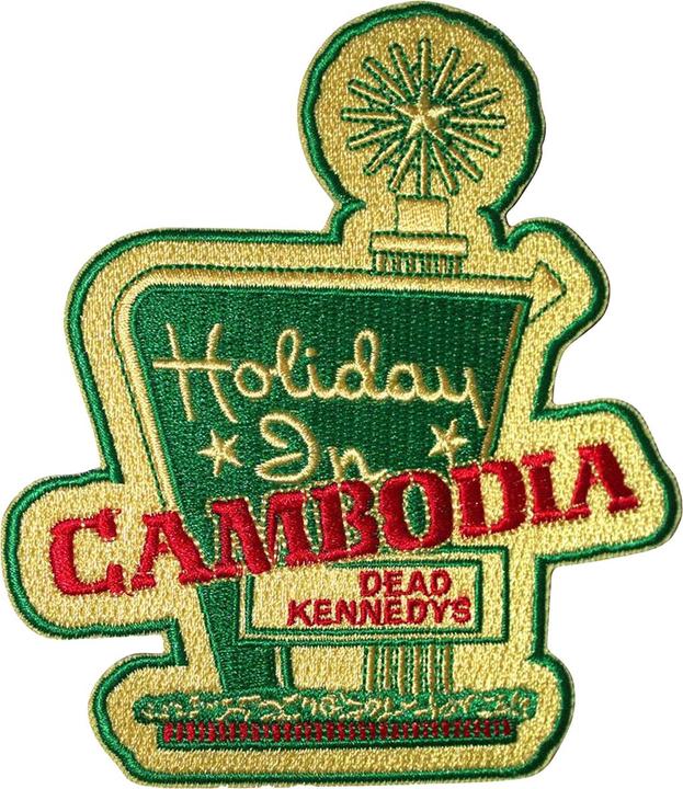 Actual product image Dead Kennedys Holiday In Cambodia Iron On Patch