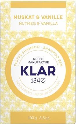 Klar Festes Shampoo Muskat & Vanille (Festes Shampoo)
