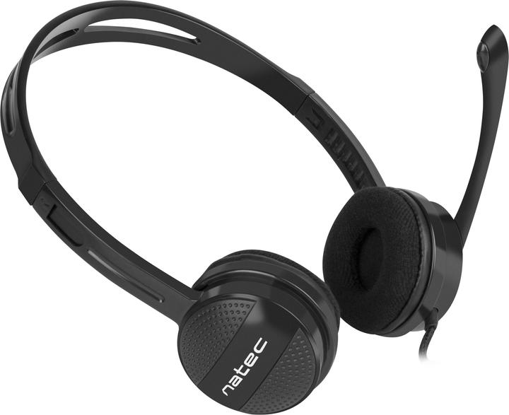 Actual product image Genesis NATEC NSL-1295 Natec HEADSET CANARY WITH MICROPHONE BLACK (Cable)