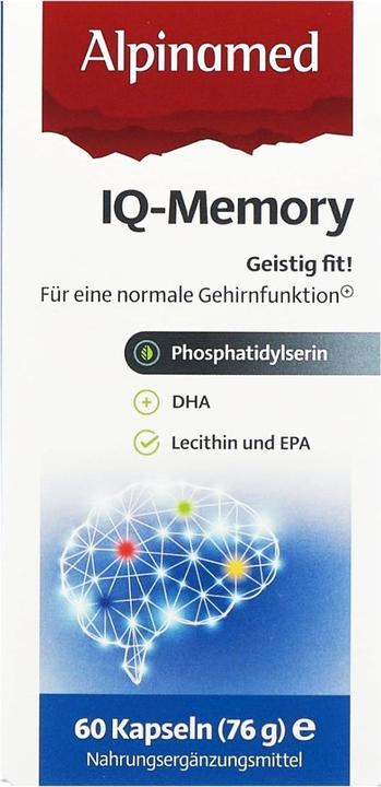 Actual product image Alpinamed IQ memory (1 Piece, Capsules, 120 g)
