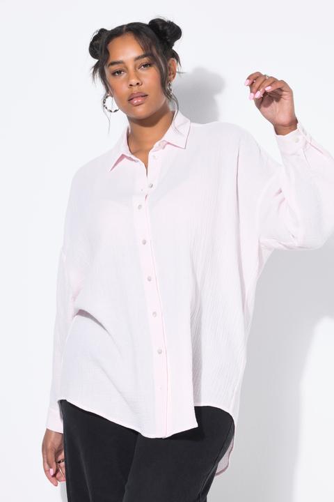 Produktbild Studio Untold Musselin Bluse, oversized, Hemdkragen, Langarm (42, 44)