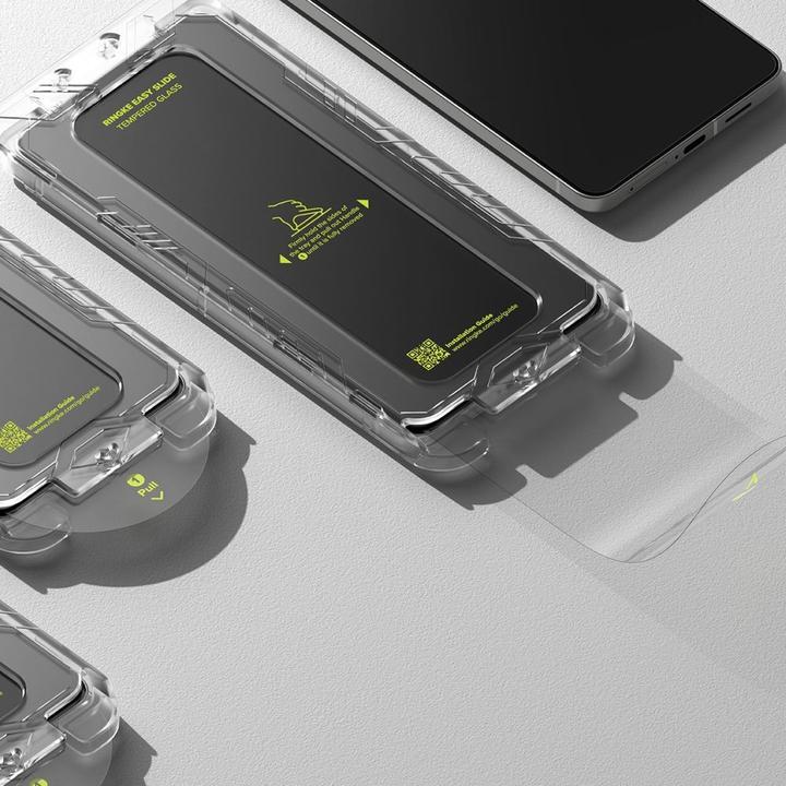 Produktbild Ringke Easy Slide 2er-Pack Panzerglas für Samsung Galaxy S25 Edge - Transparent (2 Stück, Samsung Galaxy S25 Edge)