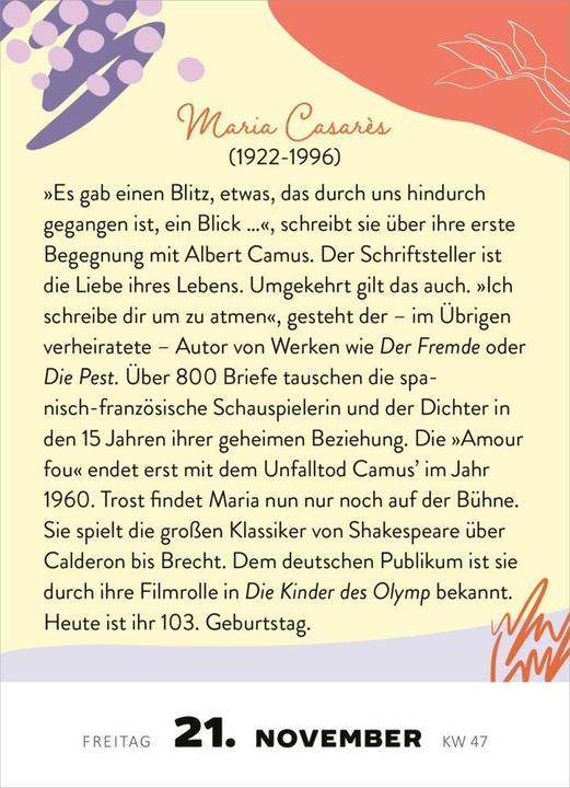 Produktbild Abreisskalender Kluge Frauen 1t/S (10 x 14 cm, Harter Einband, Deutsch)