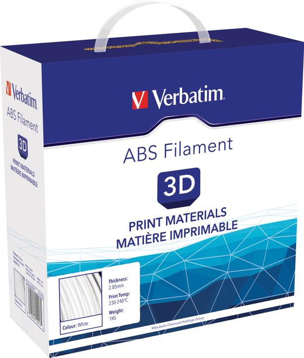Actual product image Verbatim Filament (ABS, 2.85 mm, 1000 g, White)