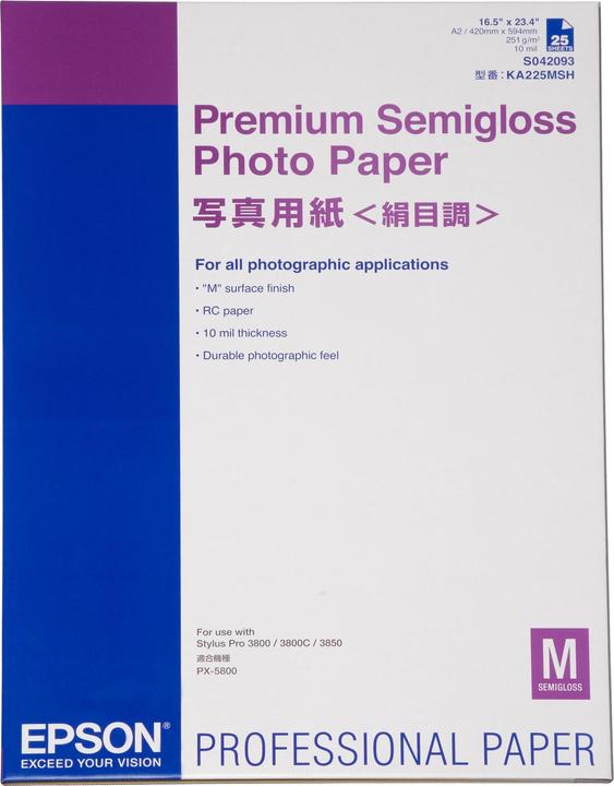 Epson Premium Semigloss (250 g/m², A2, 25 x)