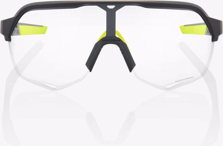 Actual product image 100% S2 (Soft tact cool grey, photochromic clear-smoke)