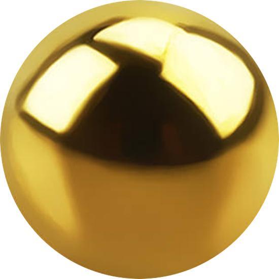 Star Piercing Micro Kugel vergoldet (Titan G23, ohne Messing)