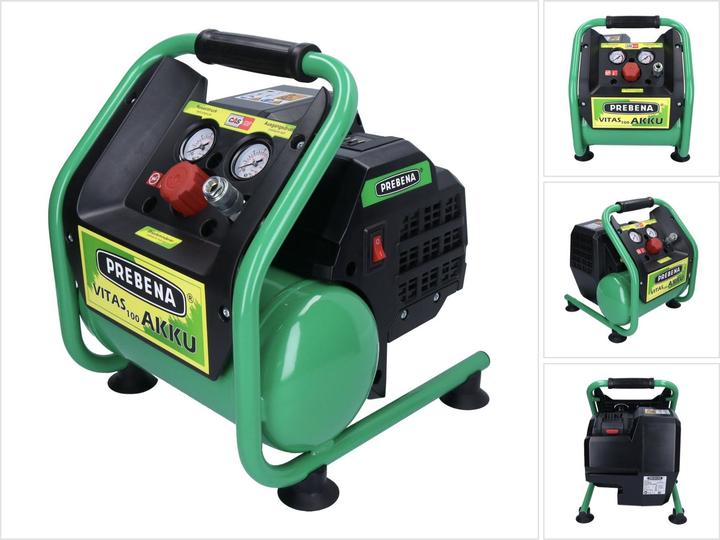 Produktbild Prebena Akku-Kompressor Vitas 100-Akku ohne Akku u.Ladegerät (8 Bar, 5 l)