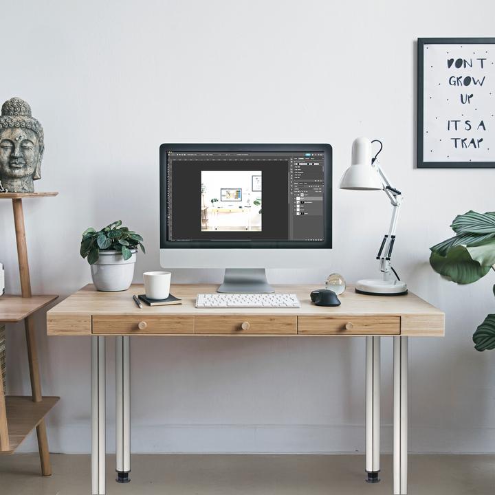 Actual product image Relaxdays 4x desk legs