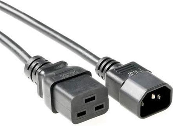 Actual product image MicroConnect Power Cord C19-C14 3m Black (3 m, C19, C14)