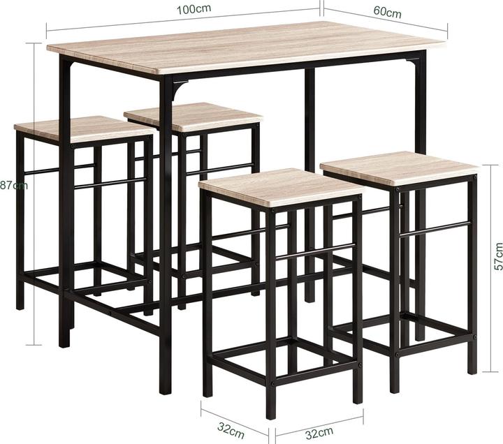 Actual product image SoBuy OGT11-N (100 x 87 x 60 cm)
