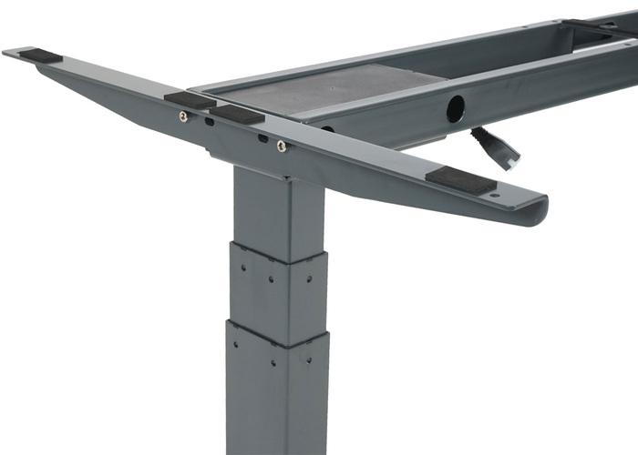 Produktbild Swisshandel24 Gestell, variables Tischgestell für Eck-Schreibtisch, elektrisch höhenverstellbar Memory 45kg anth