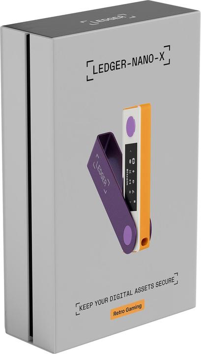 Image du produit Ledger Nano X Retro Gaming (Bitcoin, Ethereum Classic, Cardano, TRON, Dogecoin, Ondulation, Lithécoïne, Bitcoin cash, éther, Stellaire, Monero)