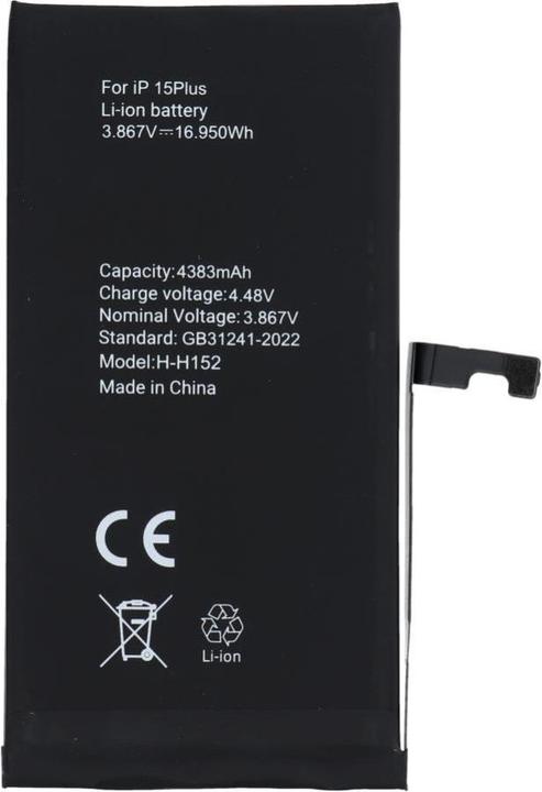 Image du produit Partner Telecom Battery OEM POLYMER BOX battery for IPHONE 15 Plus 4383 mAh