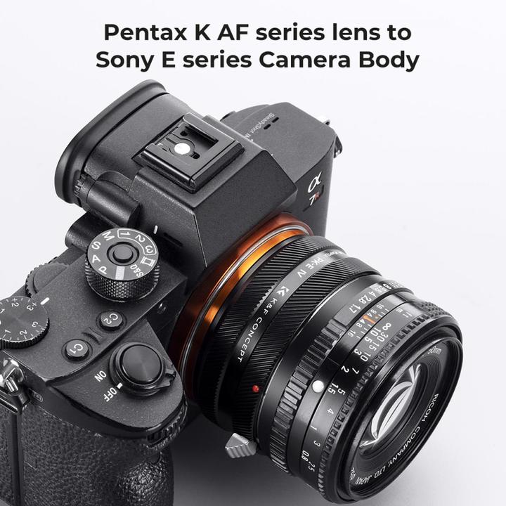 Produktbild K&F Concept High Precision lens adapter, matte paint, orange, PK-E IV PRO