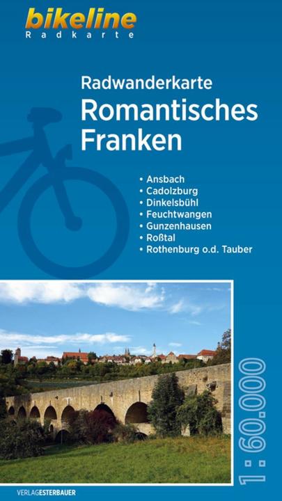 Produktbild Bikeline Radwanderkarte Romantisches Franken 60000