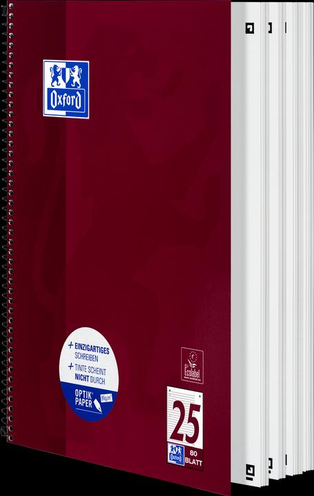 Actual product image Oxford College notebook (A4+, Lined, Hardcover)