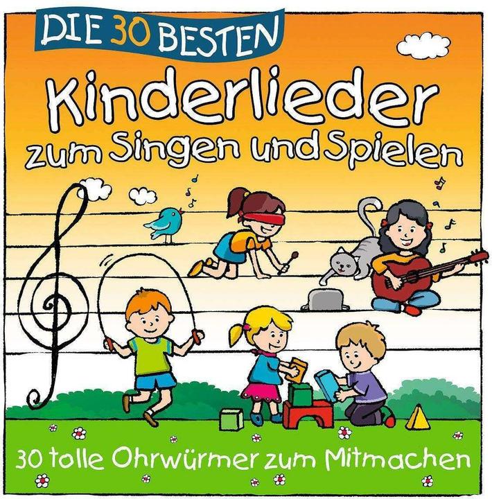 Actual product image The 30 best children's songs to sing and play (Simone Sommerland, Karsten Happiness, German)