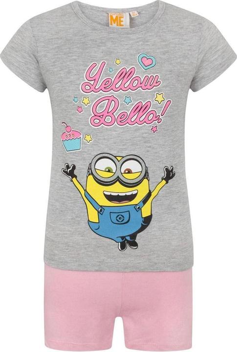 Despicable Me Yellow Bello! Schlafanzug mit Shorts Mädchen (116)