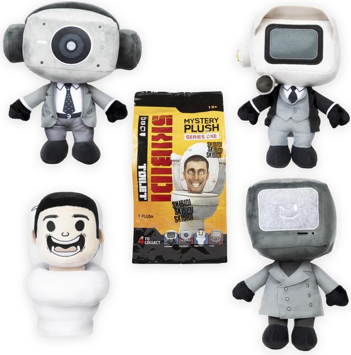 Actual product image Skibidi Toilet Mystery Plush - collectible plush, brand new collector's items, officially licensed product (37.30 cm)