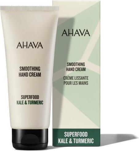 Image du produit Ahava Superfood Smoothing Hand Cream "Kale & Turmeric" - Crème pour les mains lissante et nourrissante (100 ml)