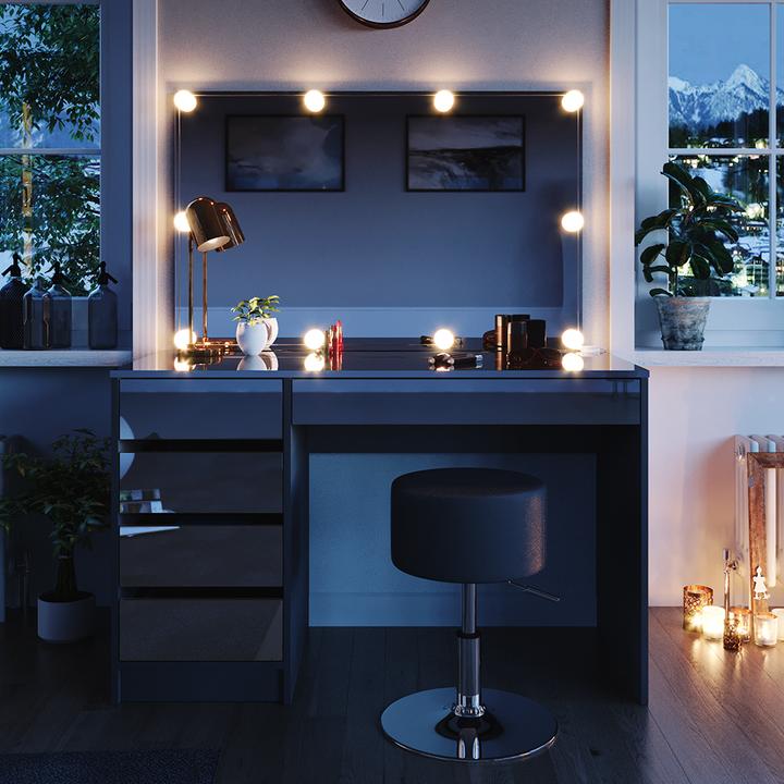 Actual product image Vicco Sherry with stool and lighting (55 x 75 x 120 cm)