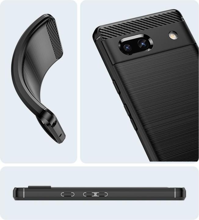 Image du produit Screenguard Google Pixel 7a Housse Carbon Brushed Soft TPU (Google Pixel 7a)
