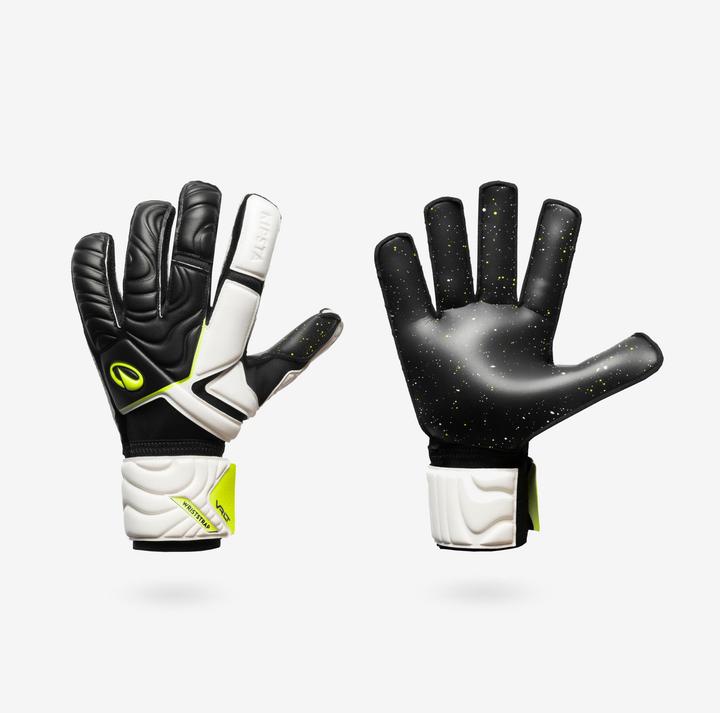 Kipsta Adult Football Goalkeeper Gloves F500 Viralto - Black/White