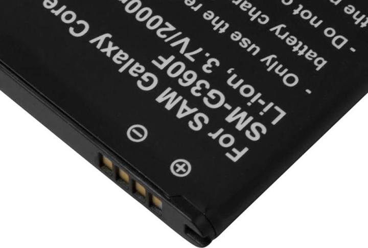 Actual product image Avizar Li-Ion Akku 3.7V 2000mAh Galaxy Core Prime SM-G360F