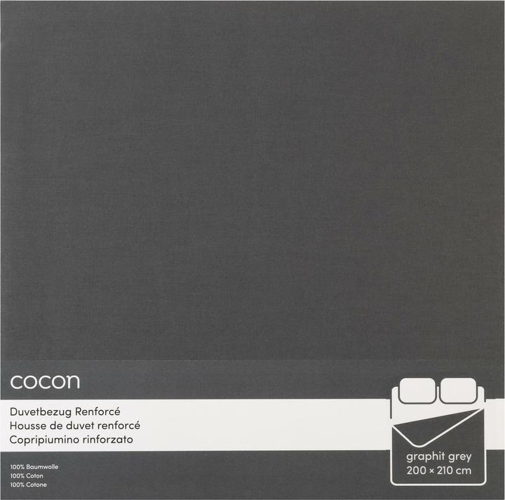 Cocon Duvetbezug Renforcé 200 x 210 cm, Graphit, Eigenschaften (Duvetbezug, 200 x 210 cm)