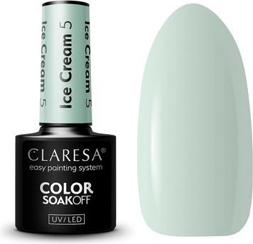Claresa Soak Off Hybrid Nagellack Ice Cream 5 5ml (Blau, UV-Gel Lack)
