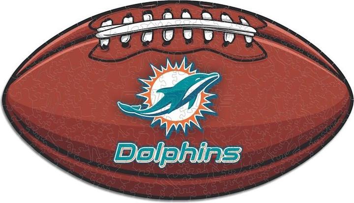 Image du produit Iconic NFL - Miami Dolphins– Football avec Logo - Puzzle en bois Taille L (500 pièces) (500 pièces)