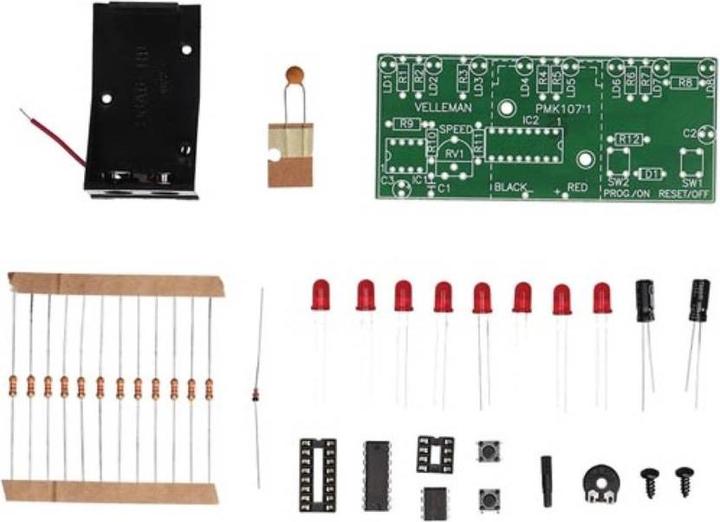Whadda Kit running light with LED's