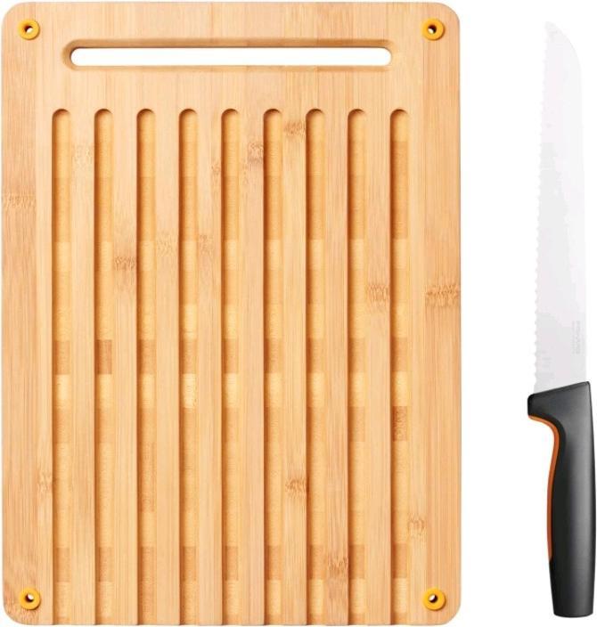 Image du produit Fiskars Functional Form Set planche à découper et couteau à pain