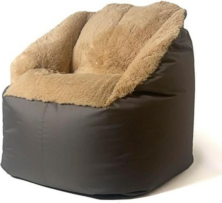 Actual product image Go Gift Sako Bag Pouf Fluffy brown XXL 140 x 90 cm