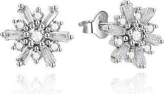 Beneto Design silver earrings with zircons AGUP2726 (L)