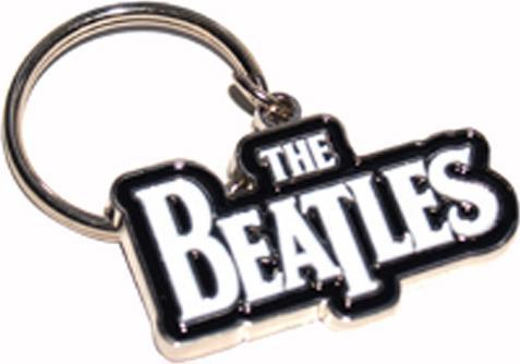 Actual product image Rock Off The Beatles Metall Schlüsselanhänger White Logo