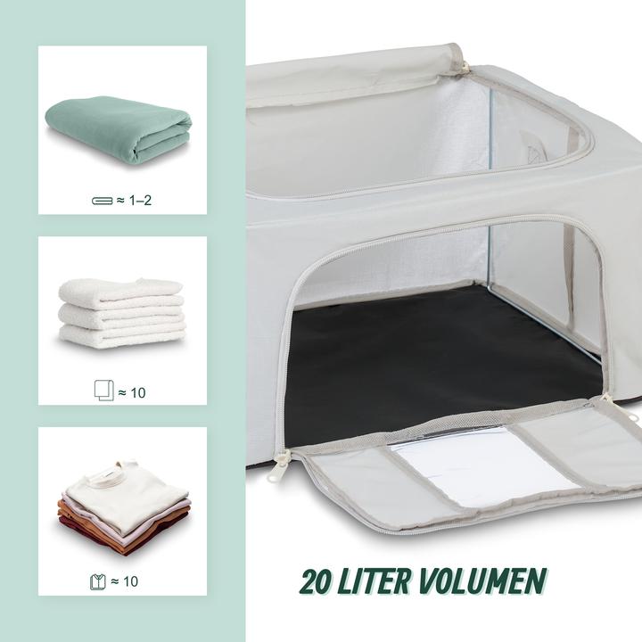 Produktbild Relaxdays 2x Aufbewahrungstasche (40 x 30 x 20 cm, 24 l)