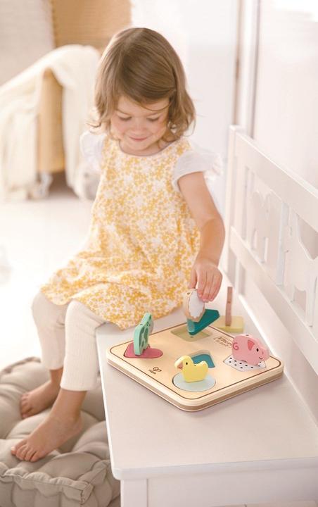 Actual product image Hape Animal sound puzzle Tom (6 pieces)
