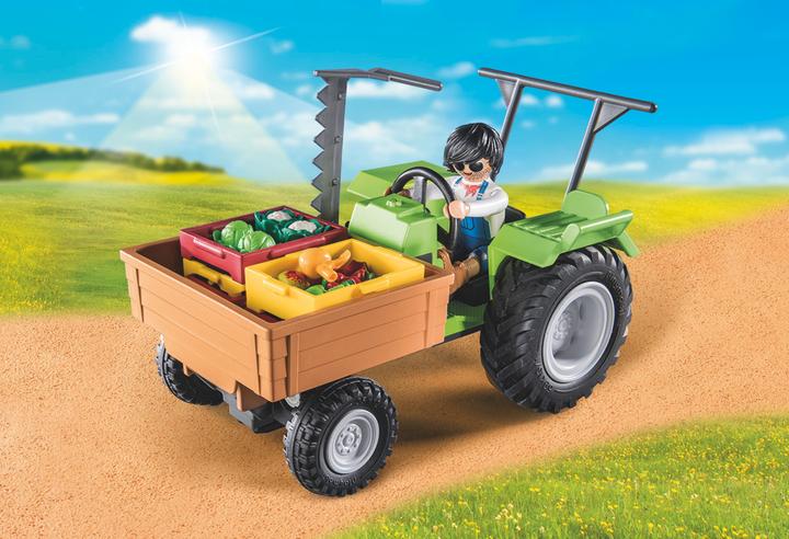 Productafbeelding Playmobil 71249 Trekker met aanhangwagen (71249, Playmobil Land)