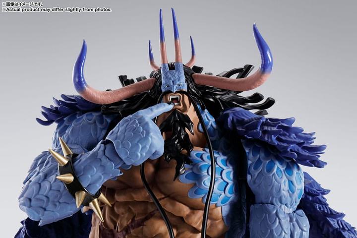 Actual product image Tamashii Nation One Piece S.H. Figuarts Actionfigur Kaido King of the Beasts (Man-Beast form) 25 cm