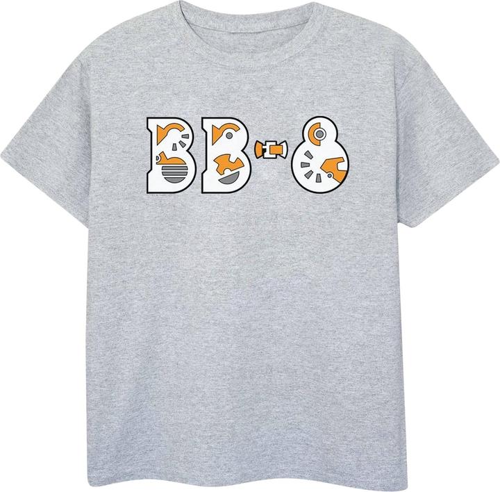 Star Wars The Rise Of Skywalker BB8 Text Logo TShirt (XXL)