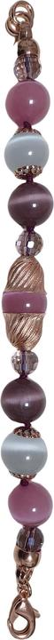 L'Officiel Bracciale agate rosa e bianche