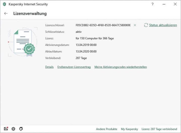Produktbild Kaspersky Internet Security 2020 (5 User, 12 Monate)