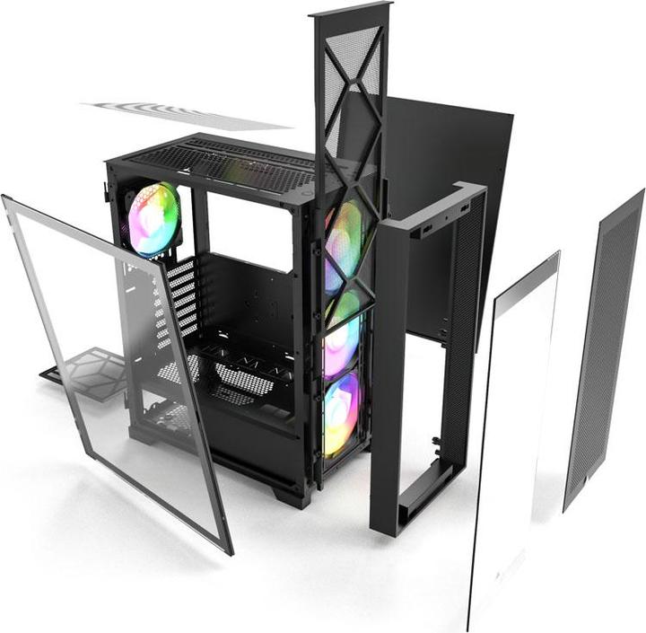 Actual product image Montech Air 1000 Premium Black (mATX, ATX, Mini-ITX)