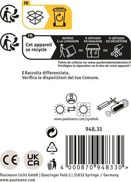 Immagine prodotto Paulmann Polsino (700 lm, IP44)
