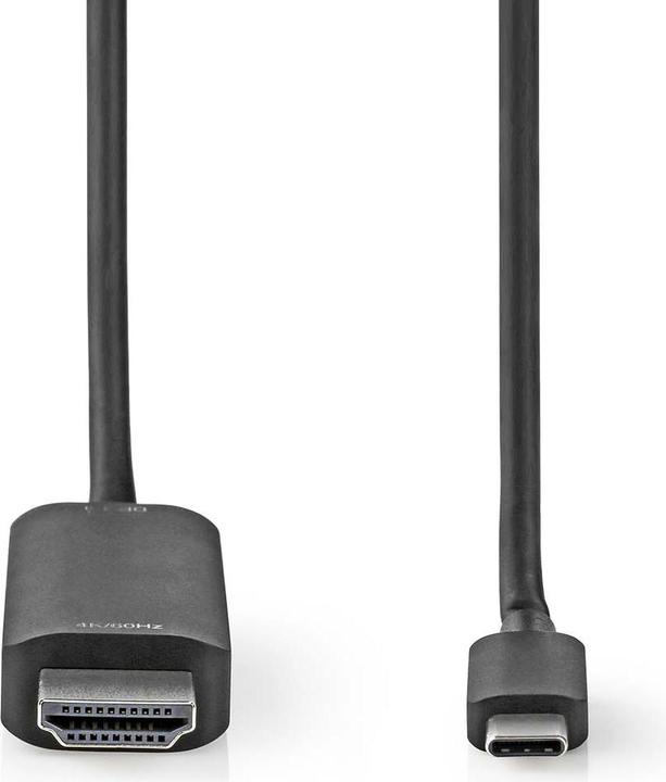 Produktbild Nedis USB-C Adapter - USB 3.2 Gen 1 - USB-C Stecker - HDMI Stecker - 4K@60Hz - 1.00 m - Rund - Verni (USB Typ-C, 100 cm)