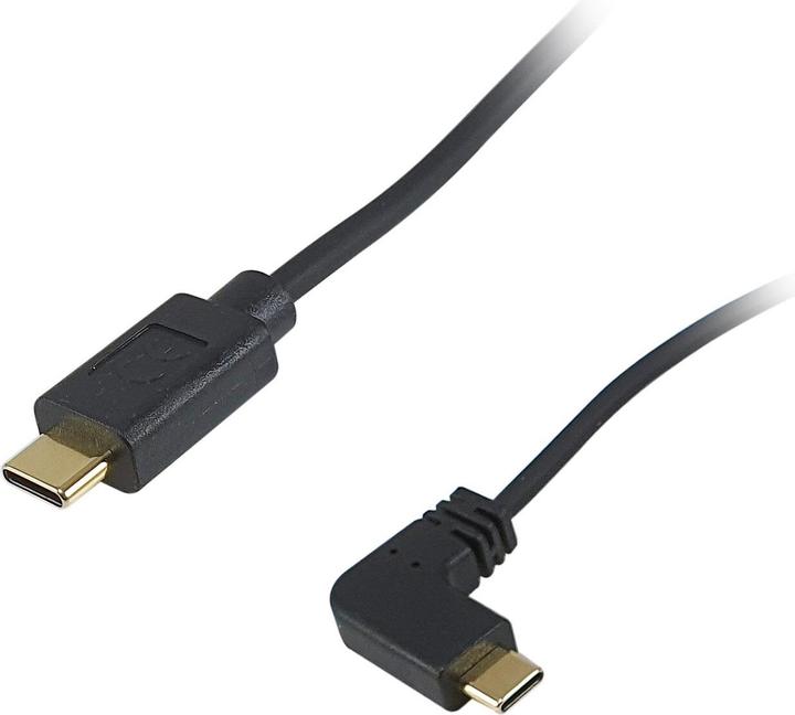 Actual product image equip USB cable 2.0 C -> C wink. St/St 1.00m 90deg bw (1 m, USB 2.0)